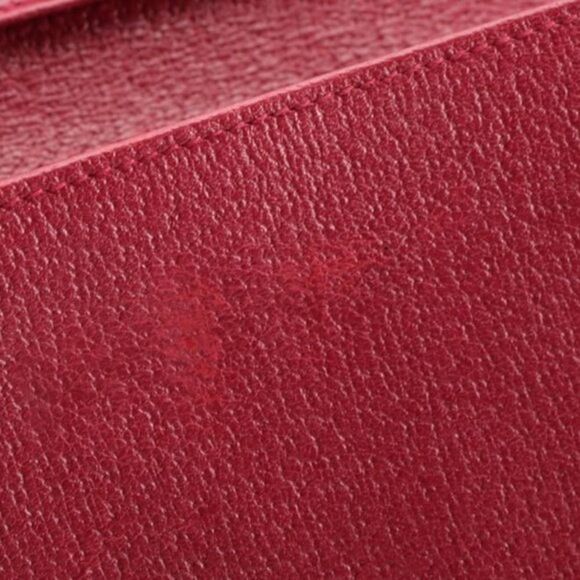 Gucci Fuchsia Pink GG Canvas and Leather Horsebit Clasp Continental Wallet - Picture 4 of 7